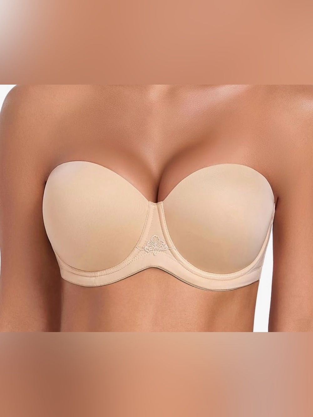 Amazon HACI Women's Full Coverage Strapless Bra Underwire Multiway Bra